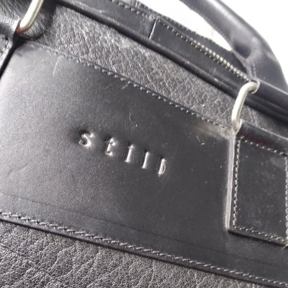 STILL Men's Leather Briefcase BRANDON Computer Bag Nordic Man Bag Denmark - Picture 4 of 10